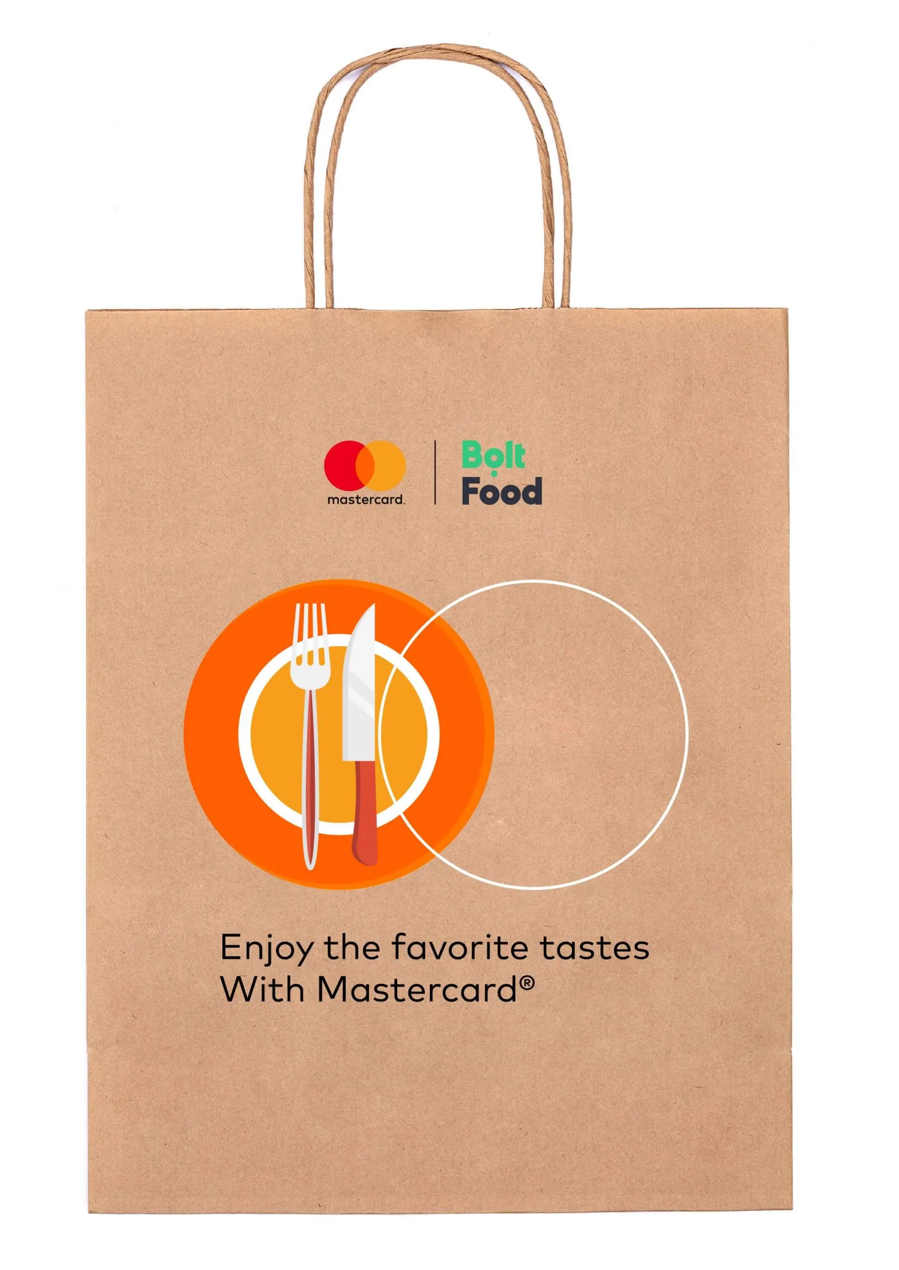 Bolt Food x Mastercard შეფუთვა